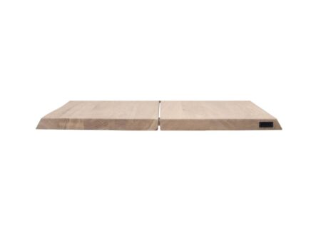 House Of sander - White Curve Dining Table Tabletop - Spisebord - White Oiled Oak - Extension Plates - 3H x 95B x 50L