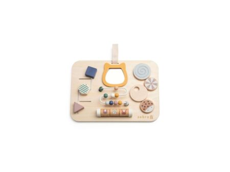 Sebra - Wooden Activity Panel - Legetøj - Woodland - H22 x L30 x W3,8 cm