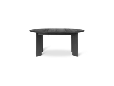 Ferm Living - Bevel Table - Extendable x1 - Spisebord - Black Oiled Oak - Ø117 x H73 cm