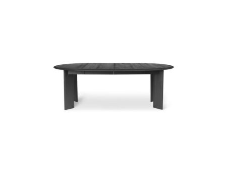 Ferm Living - Bevel Table - Extendable x2 - Spisebord - Black Oiled Oak - Ø117 x H73 cm