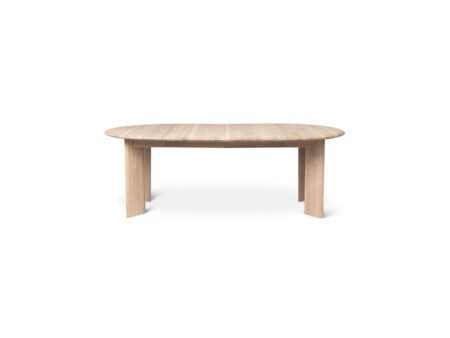 Ferm Living - Bevel Table - Extendable x2 - Spisebord - White Oiled Oak - Ø117 x H73 cm