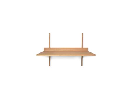 Ferm Living - Sector Desk - Skrivebord - Oak/Brass - W87 x H66,5 x D45,1 cm