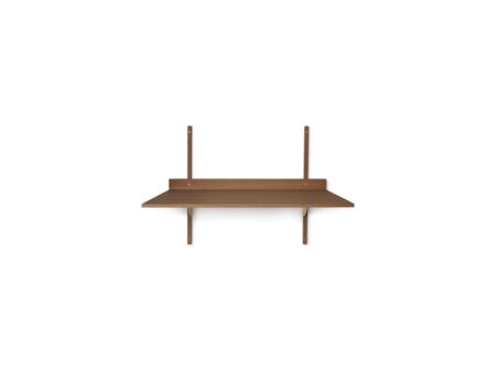 Ferm Living - Sector Desk - Skrivebord - Smoked Oak/Brass - W87 x H66,5 x D45,1 cm