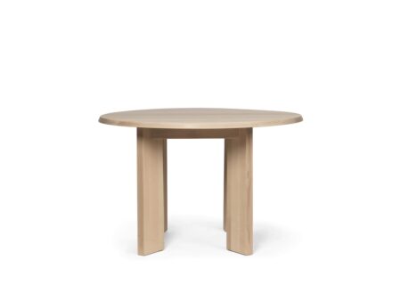 Ferm Living - Tarn Dining Table - Spisebord - Tarn Dining Table - 115 - White Oiled Beech - W113.5 x D104.6 x H73 cm