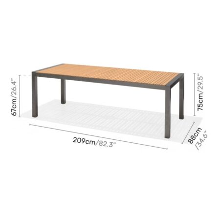 Salomon havebord 6-8-personer