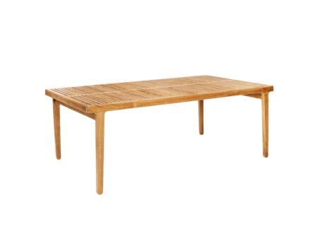 Sibast Furniture - Rib Dining Table - Havebord - Teak 180 - W100xH74xD180 cm