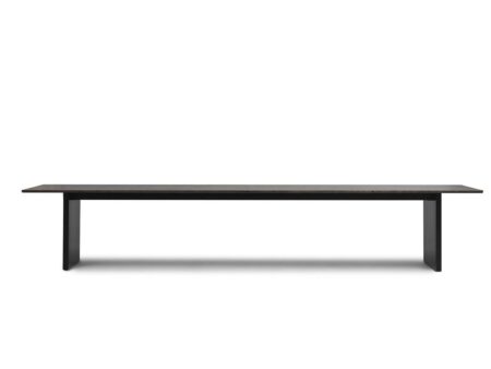 Normann Copenhagen - Panel Table 100 x 420 - Spisebord - Black/Dark Brown - H: 75 x W: 100 x L: 420 cm