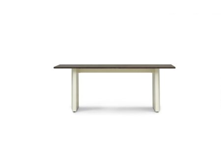 Normann Copenhagen - Panel Table 90 X 200 Cm - Spisebord - Creme/Dark Brown - H: 75 x W: 90 x L: 200 cm