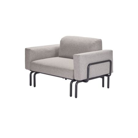 Mandalay Ivy Loungestol m. Udtræk SH: 42 cm - Antracit