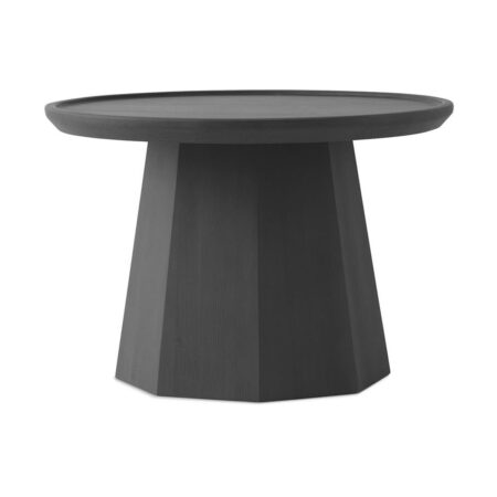 Normann Copenhagen Pine table large sidebord Ø65 cm H:44,5 cm Dark Grey