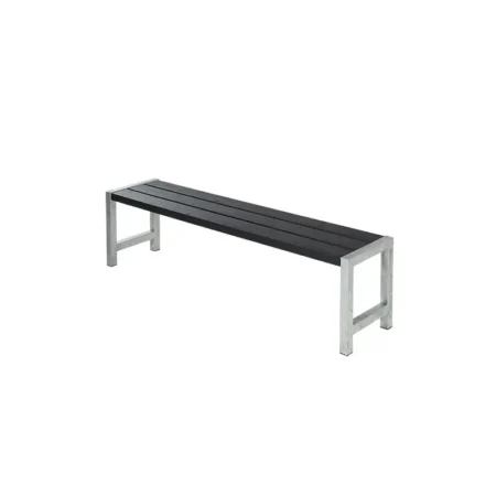 Plus Plankebænk med planker - sort