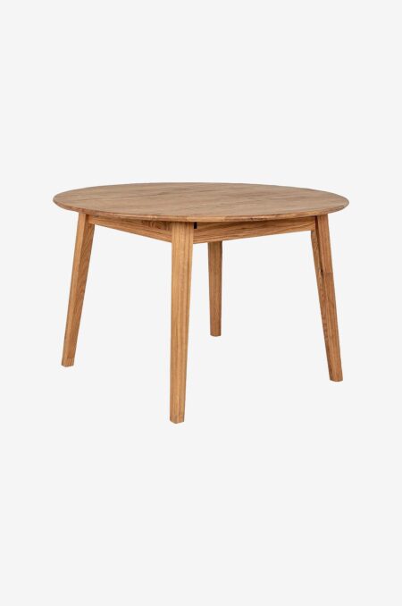 Wood Furniture - Spisebord Genova, 110-160cm, rund, udtræk, eg - Brun - Spiseborde - - Homeroom