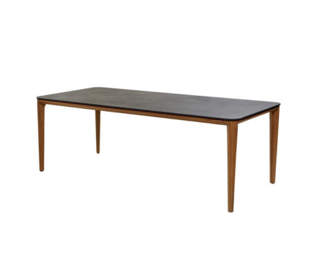 CANE-LINE ASPECT SPISEBORD M/ SORT BORDPLADE - TEAK 210