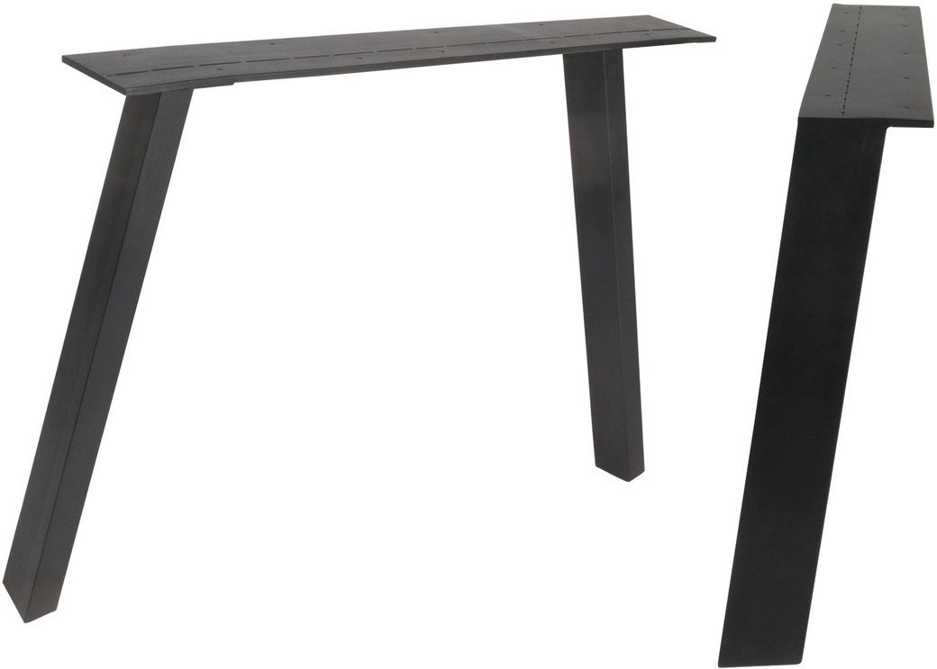 Corner, Stel til Plankebord, sort, H71x80x15 cm, jern Corner, Stel til Plankebord, sort, H71x80x15 cm, jern