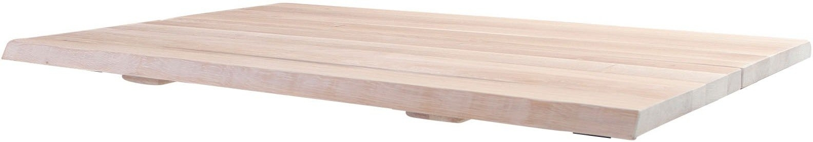 Curve, Bordplade til cafe- og sofabord, hvid, H3x72x110 cm, egetræ Curve, Bordplade til cafe- og sofabord, hvid, H3x72x110 cm, egetræ