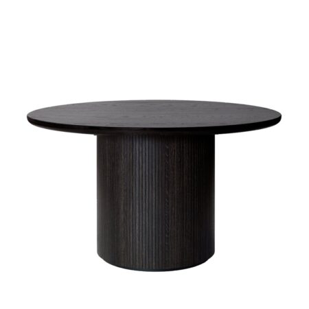 GUBI Moon spisebord rundt oak brown/black stained, Ø150 cm