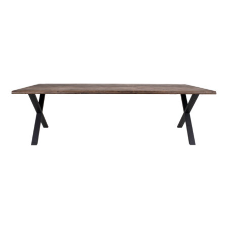 HOUSE NORDIC TOULON SPISEBORD SMOKE OLIERET M/BØLGET KANT - 300