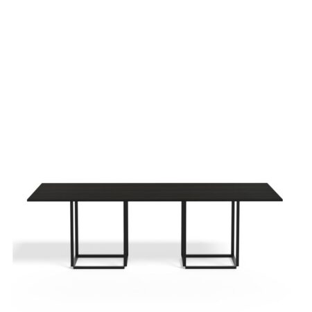 New Works Florence spisebord rektangulært black ash, sort stel