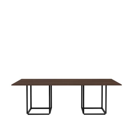 New Works Florence spisebord rektangulært smoked oak, sort stel