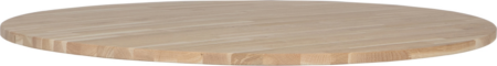 Tablo, Rund bordplade, eg, natur, 2.4x120 cm