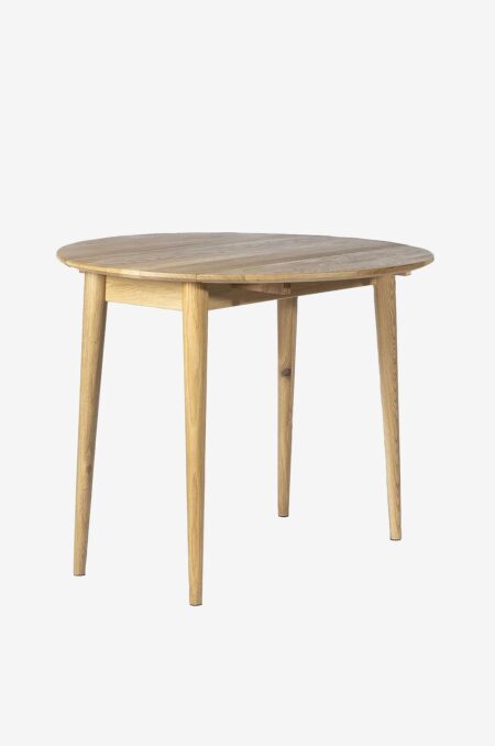 Wood Furniture - Rundt egetræsbord, bog Light 90cm - Brun - Spiseborde - - Homeroom