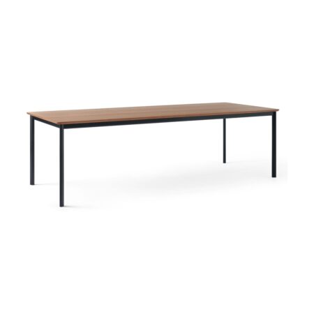 &Tradition Drip HW117 spisebord 103x253 cm Black frame-clear lacq. walnut