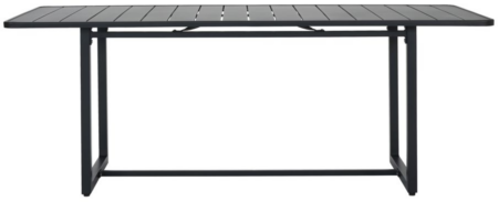 Helo, Bord, sort, H74x90x200 cm, jern