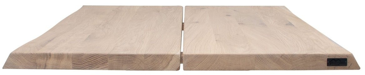 Hugin, Bordplade til sofa- eller cafébord, hvid, H4x80x80 cm, egetræ Hugin, Bordplade til sofa- eller cafébord, hvid, H4x80x80 cm, egetræ