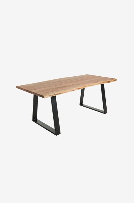 Kave Home - Spisebord Alaia, 90 x 180 cm - Gul - Spiseborde - - Homeroom