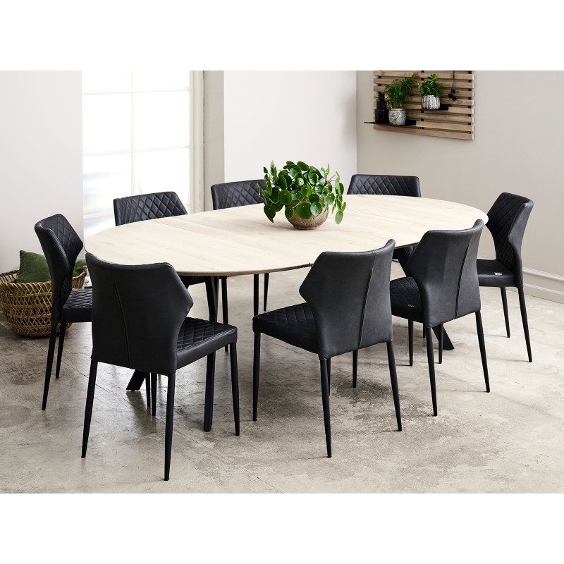 Ovalt Plankebord Massivt Egetræ Ovalt Plankebord Massivt Egetræ