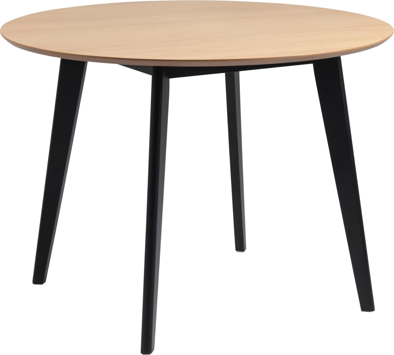Dionea, Spisebord, Eg/Sort (H: 76 x B: 105 x D: 105) Dionea, Spisebord, Eg/Sort (H: 76 x B: 105 x D: 105)