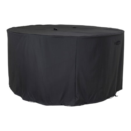 HOUSE NORDICÂ Luksus overtræk til rundt bord 180 cm med 4 stole, 210g/m2 600D polyester PU behandlet, vandafvisende, sort