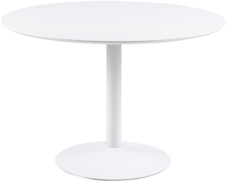 Lenaya, Spisebord, Hvid, Mellemtæt fiberplade (H: 74 x B: 110 x D: 110)