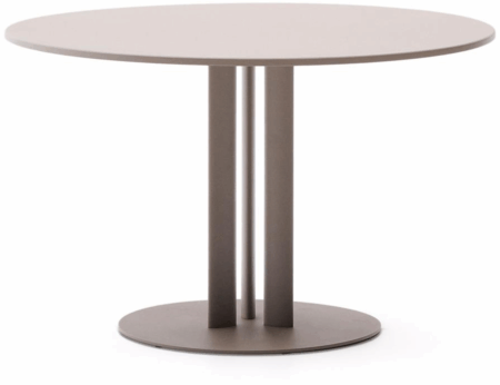 Sedalis, Udendørs rundt spisebord, Taupe (80x80x75 cm.)