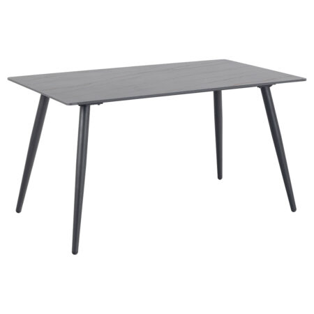 Wicklow spisebord 80x140cm sort