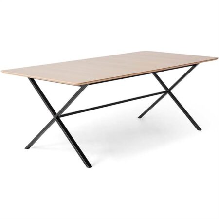 Meza by Hammel spisebord - Rounded - 210 x 100 cm. - Eg finér - Cross stel