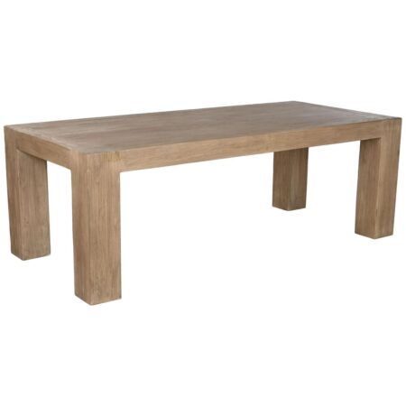 Spisebord Home ESPRIT Natur Elmetræ 220 x 100 x 76 cm