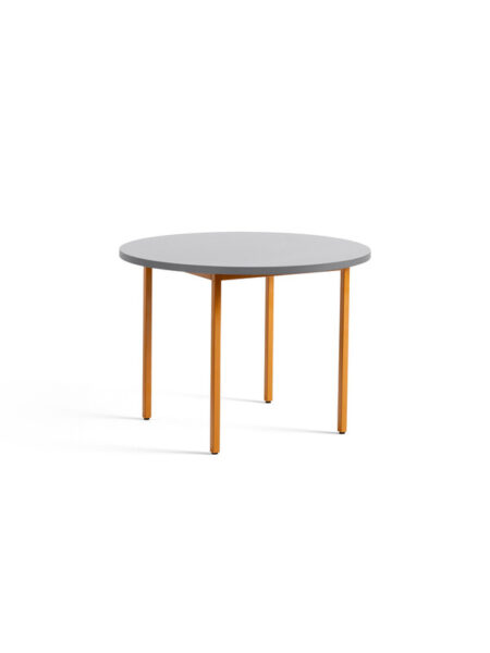 Two-Colour Spisebord Ø105 fra Hay (Light grey, Ochre)