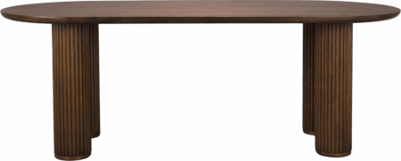 Dean, Spisebord, Mørk natur, Egetræ (L: 220 x H: 76 x B: 90 cm.)