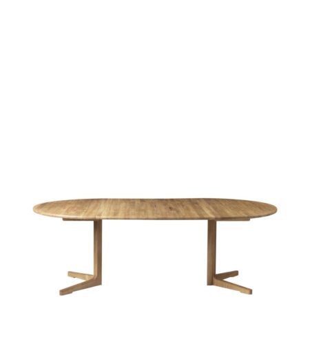 FDB Møbler C69E Ry Spisebord M. 2 Tillægsplader Ø: 120 cm - Olieret Eg