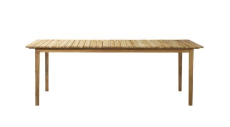 FDB Møbler M2 Sammen Havebord 90x220 cm - Massiv Teak/Natur