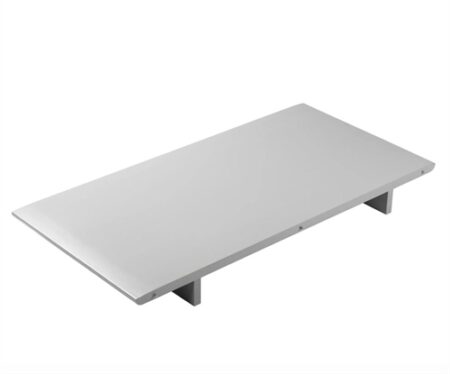 FDB Møbler Tillægsplade til Spisebord C63E Bjørk Unit10 50 x 100 cm - Grå