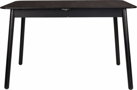 Glimps, Spisebord med udtræk, Sort, Træ (L: 120 x H: 76 x B: 80 cm.)