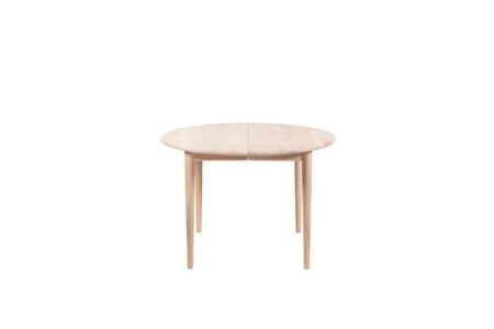 Haslev 897 Spisebord Ø: 105 cm - Hvidolieret Eg