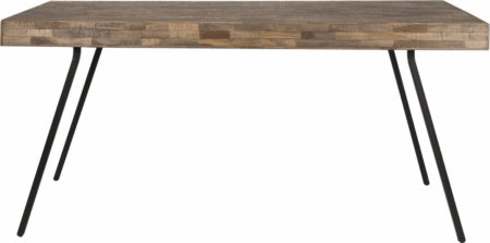 Suri, Spisebord, Brungrå, Teak (L: 160 x H: 76 x B: 78 cm.)