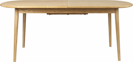 Twist, Spisebord med udtræk, Natur, Asketræ (L: 240 x H: 76 x B: 90 cm.)