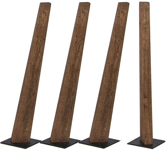 Bordben til plankeborde House of Sander Frigg mørk egetræ H70 cm Bordben til plankeborde House of Sander Frigg mørk egetræ H70 cm