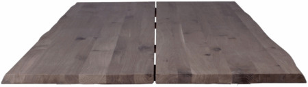 Bordplade til plankebord House of Sander Curve i gråt egetræ 200x95x3 cm