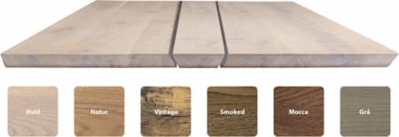 Bordplade til plankebord House of Sander Ragnar 130x77x3 cm FSC egetræ natur