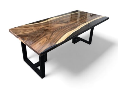 Epoxy Plankebord - Sort glossy epoxy - 200x100